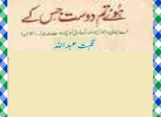 Huay Tum Dost Jis Kay Urdu Novel by Nighat Abdullah