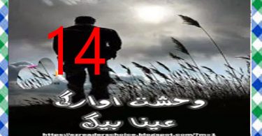 Wehshat E Awargi Urdu Novel By Ayna Baig Episode 14 Download