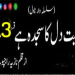Mohabbat Dil Ka Sajda Hai By Nazia Rajpoot Novel Episode 13